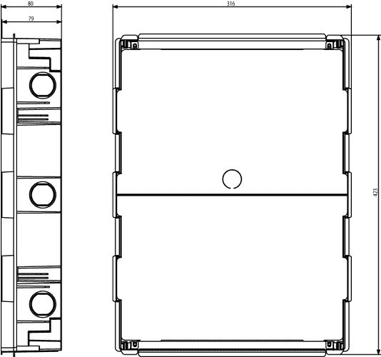 Scatola incasso per centralino 24 Moduli Vimar V53324