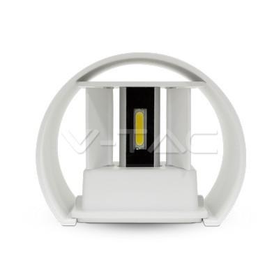 Applique LED 6w Luce Natura doppia emissione Regolabile IP65 Bianco V-TAC VT-756