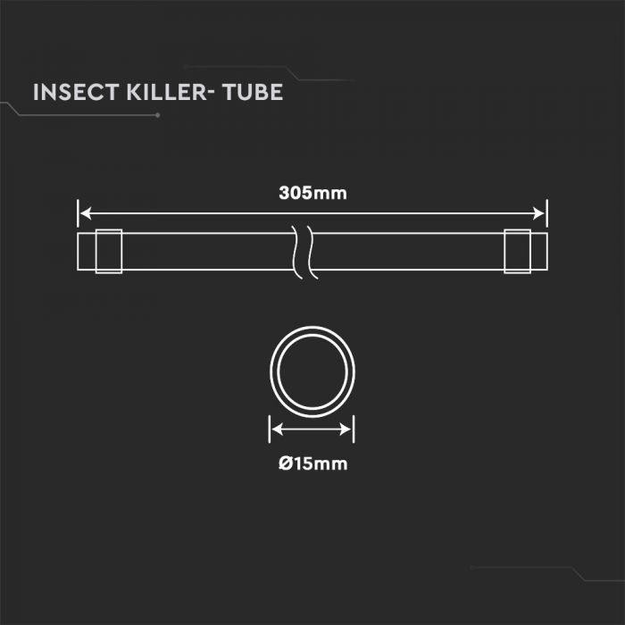 Neon Attinico 8w T5 per Zanzariera V-TAC 11215