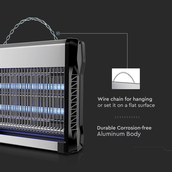 Zanzariera 2x20w rettangolare