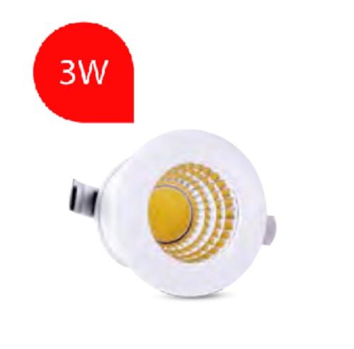 Faretto Incasso 3w Mini Spot Bianco Luce Natura 320 Lumen Iperlux IP3SCWD