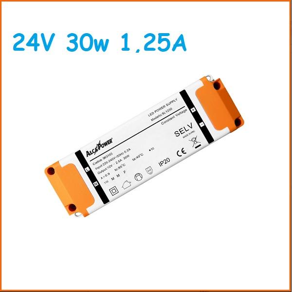 Led Driver Slim 24v 30w 1,25A Alcapower