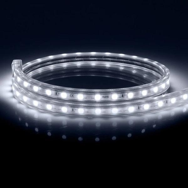 Strip LED 5050 IP65 60 led/mt 8w/mt 230V Luce Fredda Pris