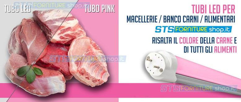 Neon Led T8 60cm 9w 800 Lumen per Macelleria Pris LED60CARN