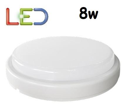 Plafoniera LED Rotonda 8w IP65 Luce Natura 570 Lumen Iperlux