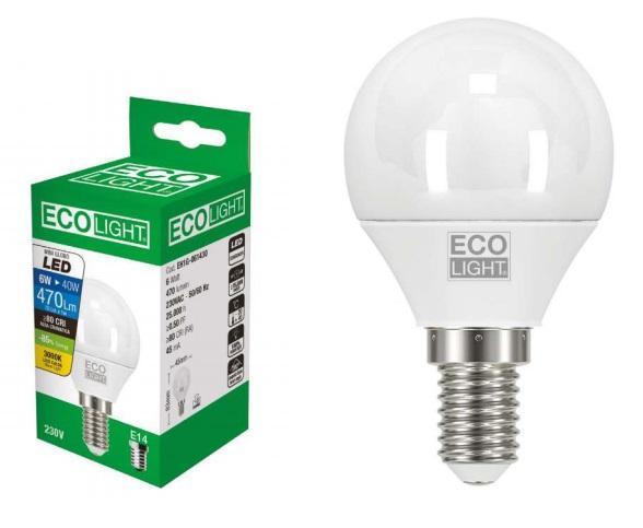 Lampada Mini Sfera Led 8w E14 Luce Calda 806 Lumen Century