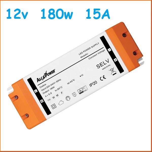 Led Driver Slim 12v 180w 15A Alcapower