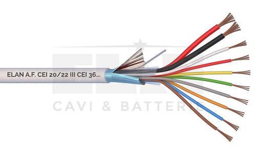 Cavo Allarme Schermato 8x0,22+2x0,50 *(Prezzo al mt)