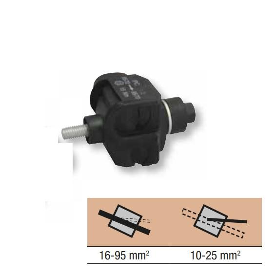 Morsetto ENEL a Perforazione Isolato Passante 16-95 / 10-25mm TRACON