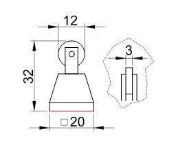 Interruttore Fine Corsa Con rotella 1 NC + 1 NO IP65 Tracon