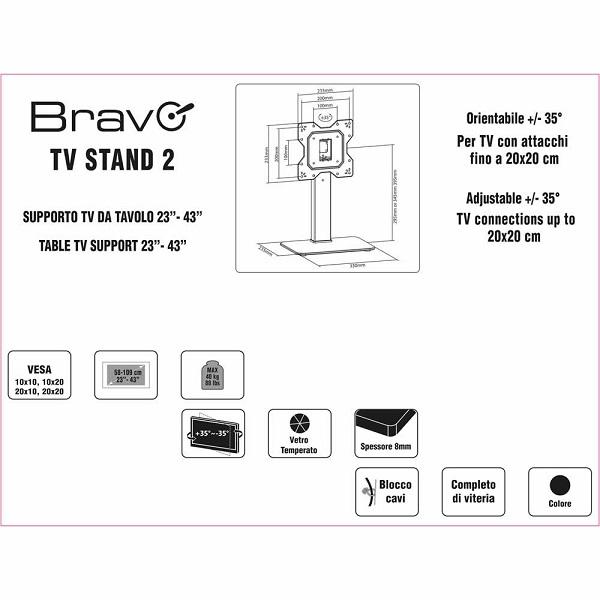 Supporto LCD da Tavolo per TV da 23