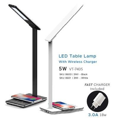 Lampada da Tavolo 5w con Caribatterie Luce calda e fredda V-Tac