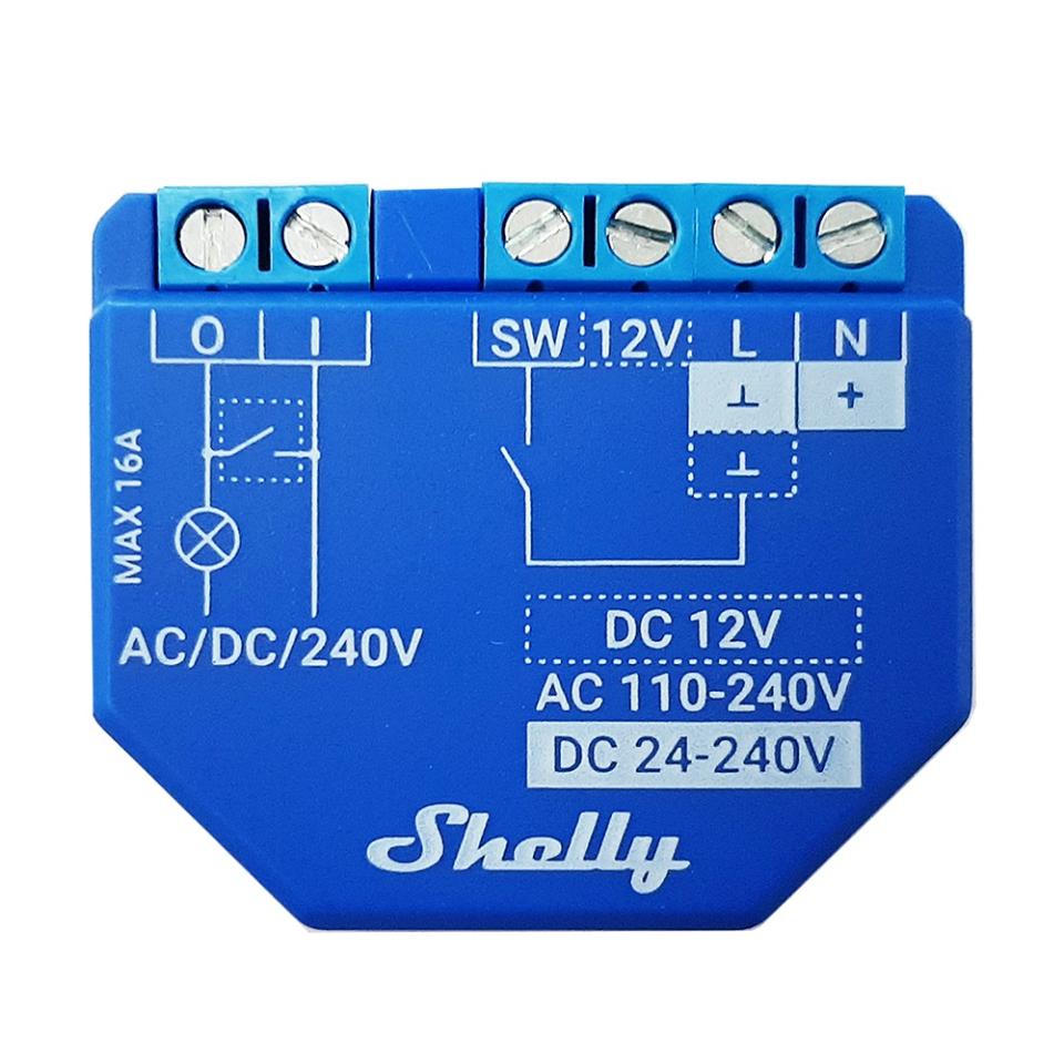 Interruttore Relè SMART WiFi 1 Canale PLUS Shelly SHELLY 1 PLUS