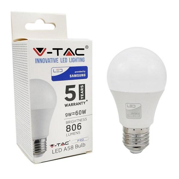 Lampada Led Goccia E27 9w Luce Fredda 806 Lumen V-TAC