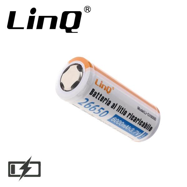 Batteria 26650 3,7V 6000mAh Linq