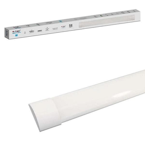 Plafoniera SLIM LED 40w 120cm IP40 Luce Natura 4300 Lumen Samsung