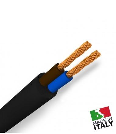 Cavetto Similgomma 2x1,5 Nero *(prezzo al mt)