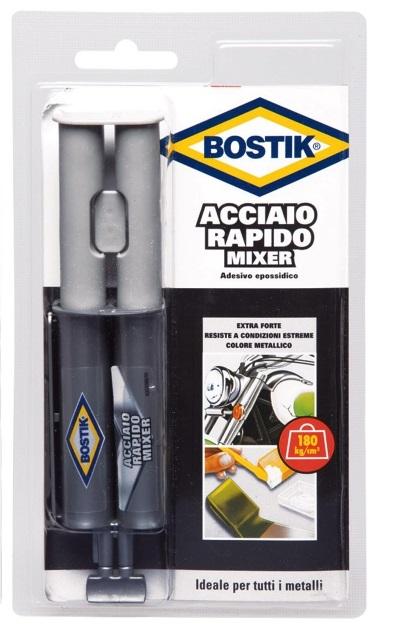 Colla Bicomponente Acciaio Rapido Mixer 24ml Bostik