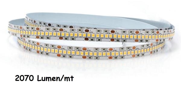 Strip LED 24V 2835 240 Led/mt 20w/mt 2070 Lumen/mt Luce Fredda Vertrade