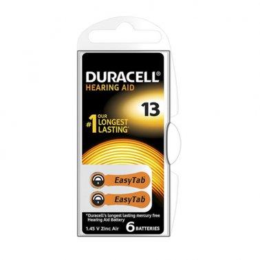 Batteria Zinc Air DA13 per apparecchi acustici Duracell