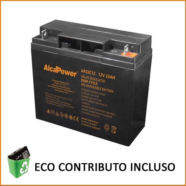 Batteria Piombo 12V 22Ah Alcapower