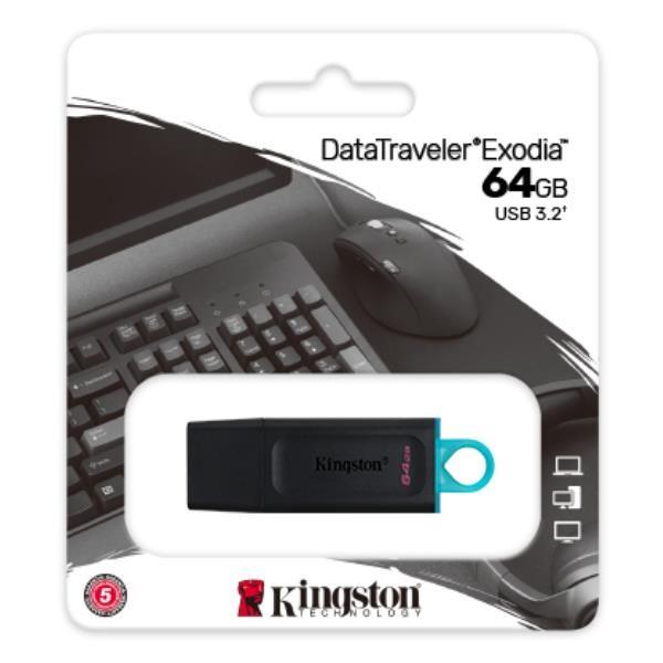 Pen Drive 128Gb Data Traveler Exodia USB 3.2 Kingston