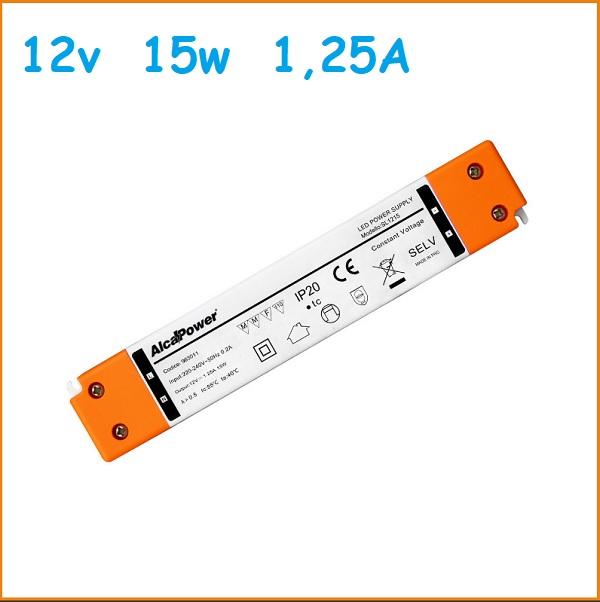 Led Driver Slim 12v 15w 1,25A Alcapower