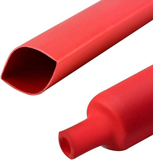 Guaina Termorestringente 6,4 mm Rossa *(stecca 1 Mt) TRACON