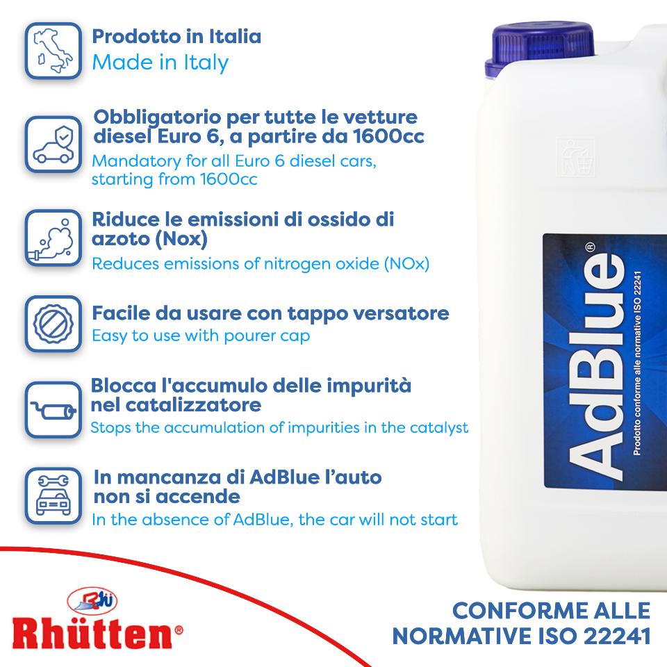 Additivo ADBLUE 5 Litri con tappo Dosatore RHUTTEN ADBLUE5