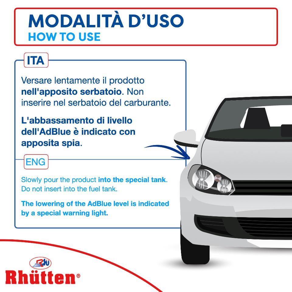 Additivo ADBLUE 5 Litri con tappo Dosatore RHUTTEN ADBLUE5