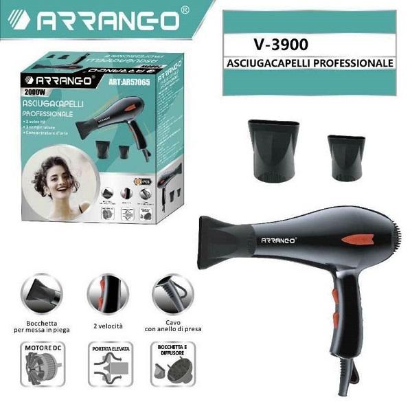 Asciugacapelli professionale 2000W Arrango