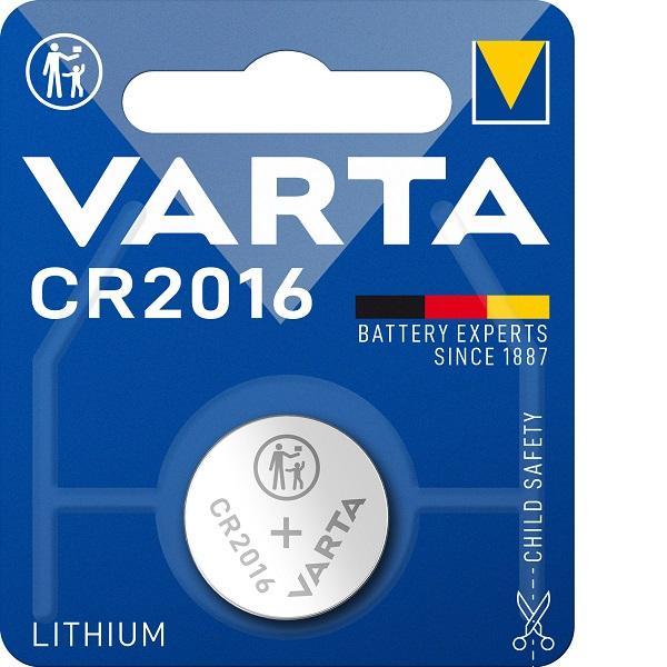 Batteria a Bottone 3V CR2016 VARTA