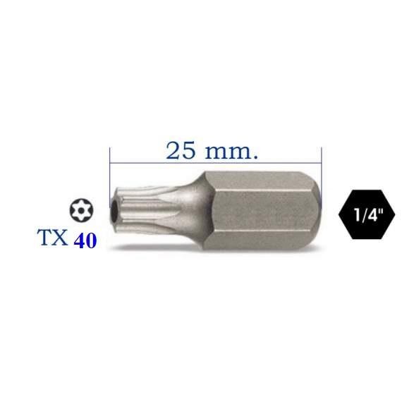 Inserto TORX TX40 L.25 G&B Fissaggi