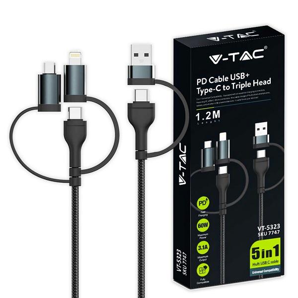 Cavo USB 2 in 3 V-TAC