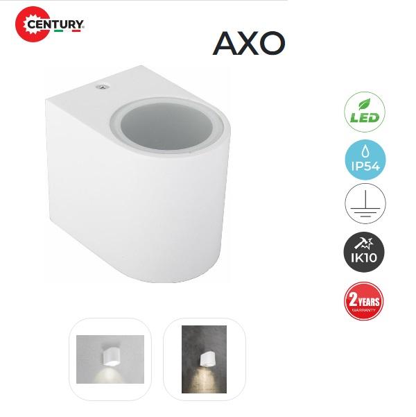 Applique LED AXO Monodirezionale IP54 Bianco GU10 Century