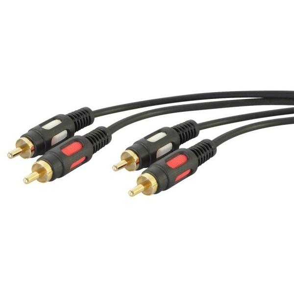 Cavo Audio 2 Spine + 2 Spine RCA 5mt Professionale goobay