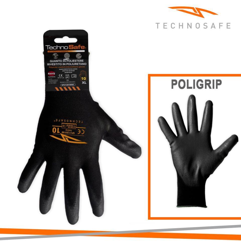 Guanto Sintetico Misura 10 Poliestere Poligrip Technosafe