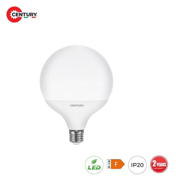 Lampada Led Globo E27 20w Luce Fredda 1800 Lumen Century