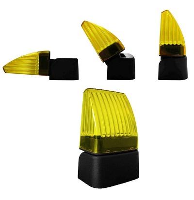 Lampeggiante LED 12-24-230V con e senza lampeggio Giallo nologo