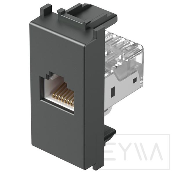 Presa RJ45 Cat.5e Antracite TEM