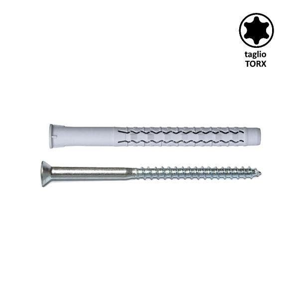 Tassello Universale Prolungato C/vite 8x120 Torx T30 Allfix