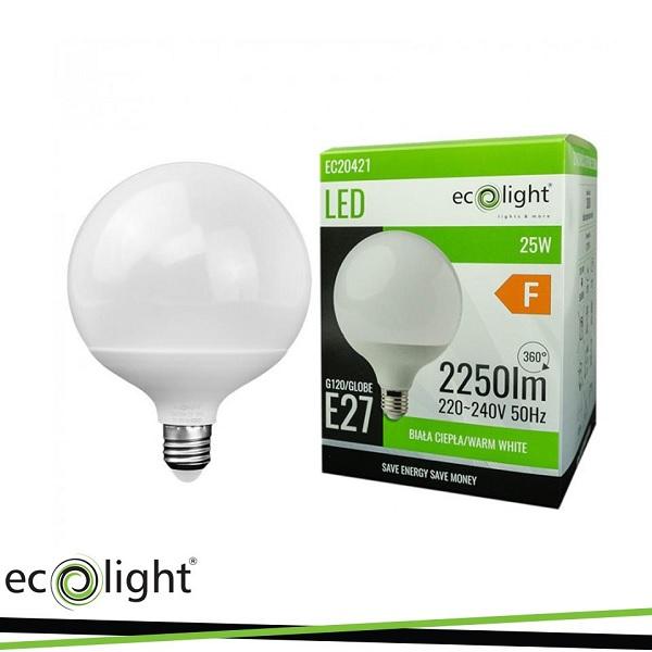 Lampada Led Globo 25w E27 Luce Fredda 2250 Lumen