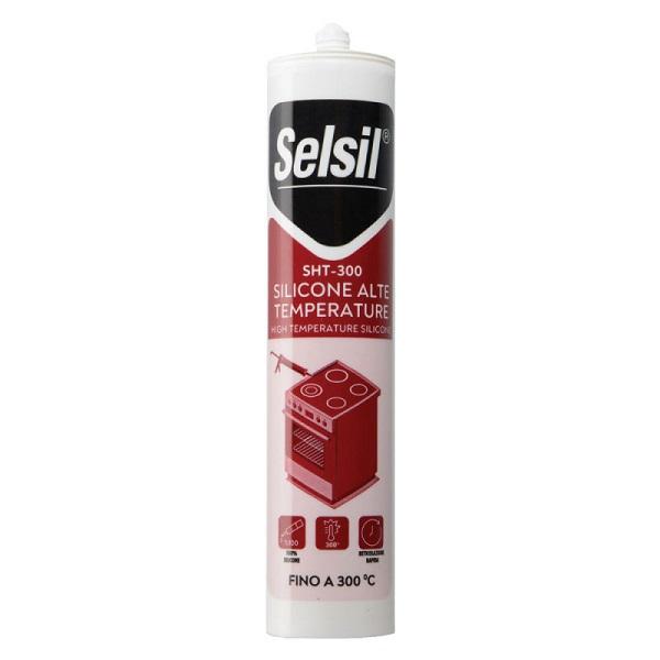 Silicone Alte Temperature Rosso 310ml Selsil