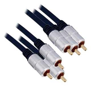 Cavo Audio Video RCA 3 Spine/3 Spine 3mt Professionale