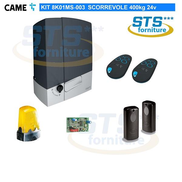 CAME BXV - KIT Automazione Scorrevole Connect BXV 400Kg 24V CAME 8K01MS-003