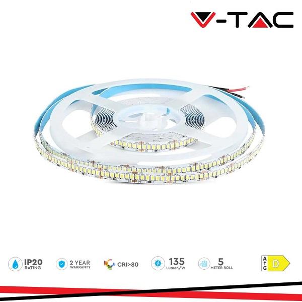 Strip LED 2835 IP20 238 Led/mt 18w/mt Luce Fredda 24V