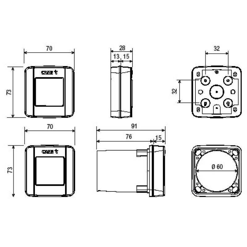 CAME DLX30CIP - Coppia Di Fotocellule Sincronizzate Da Incasso Portata 30 Mt CAME 806TF-0070