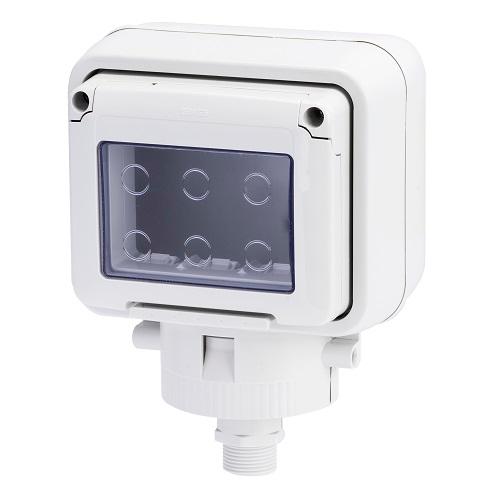 Calottina IP65 3 moduli Per Installazione Testa Palo Gewiss