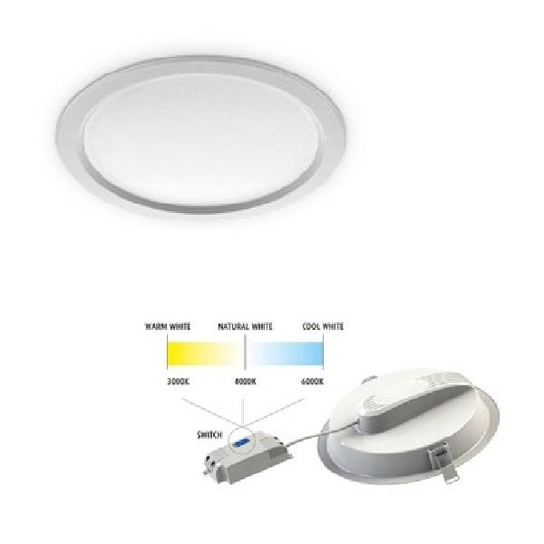 Pannello LED Incasso 12w CCT Diam 140 1200 Lumen Duralamp