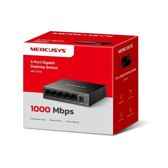 Switch 5 Porte Gigabit 10/100/1000 Metallo